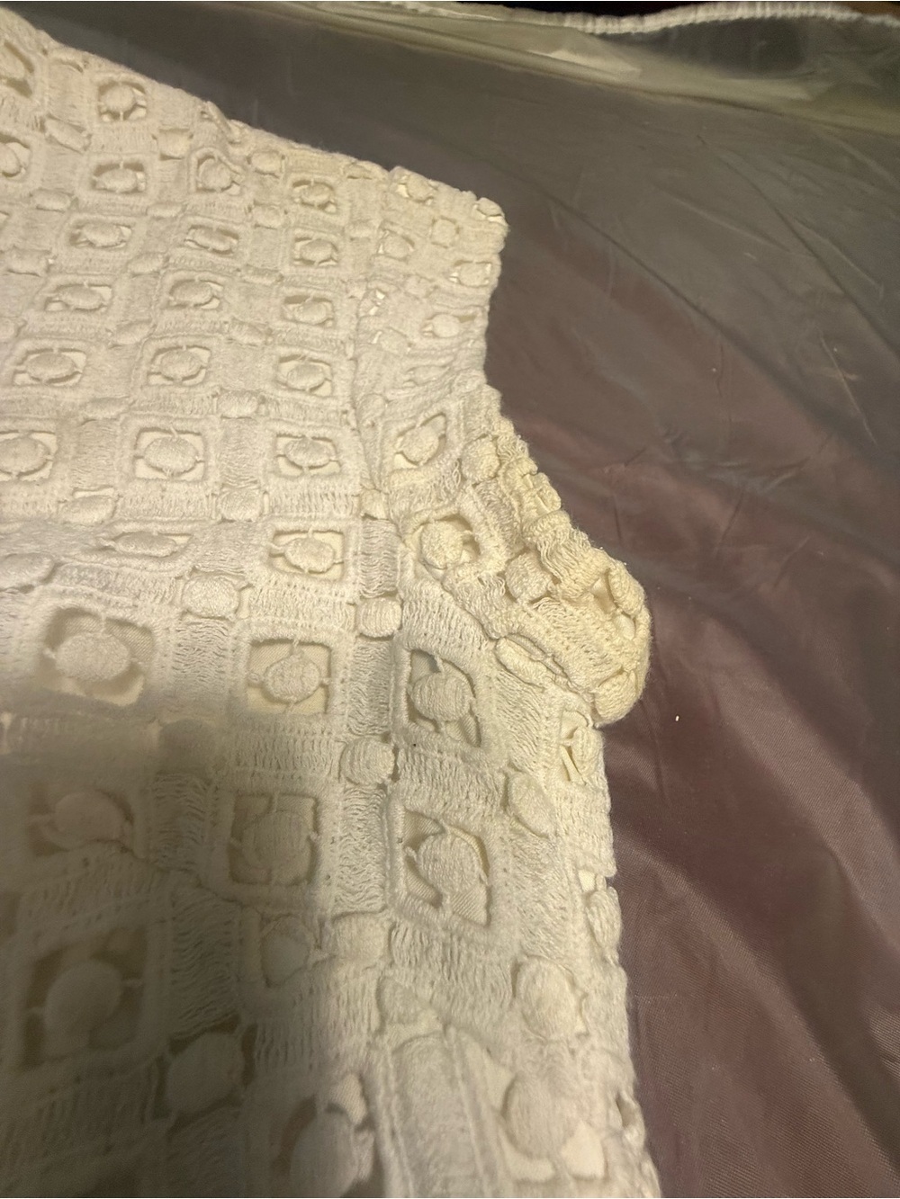 kate spade Cotton Cream Eyelet Lace Cap Sleeve V neck Dress Size 2/XS - Picture 6 of 8